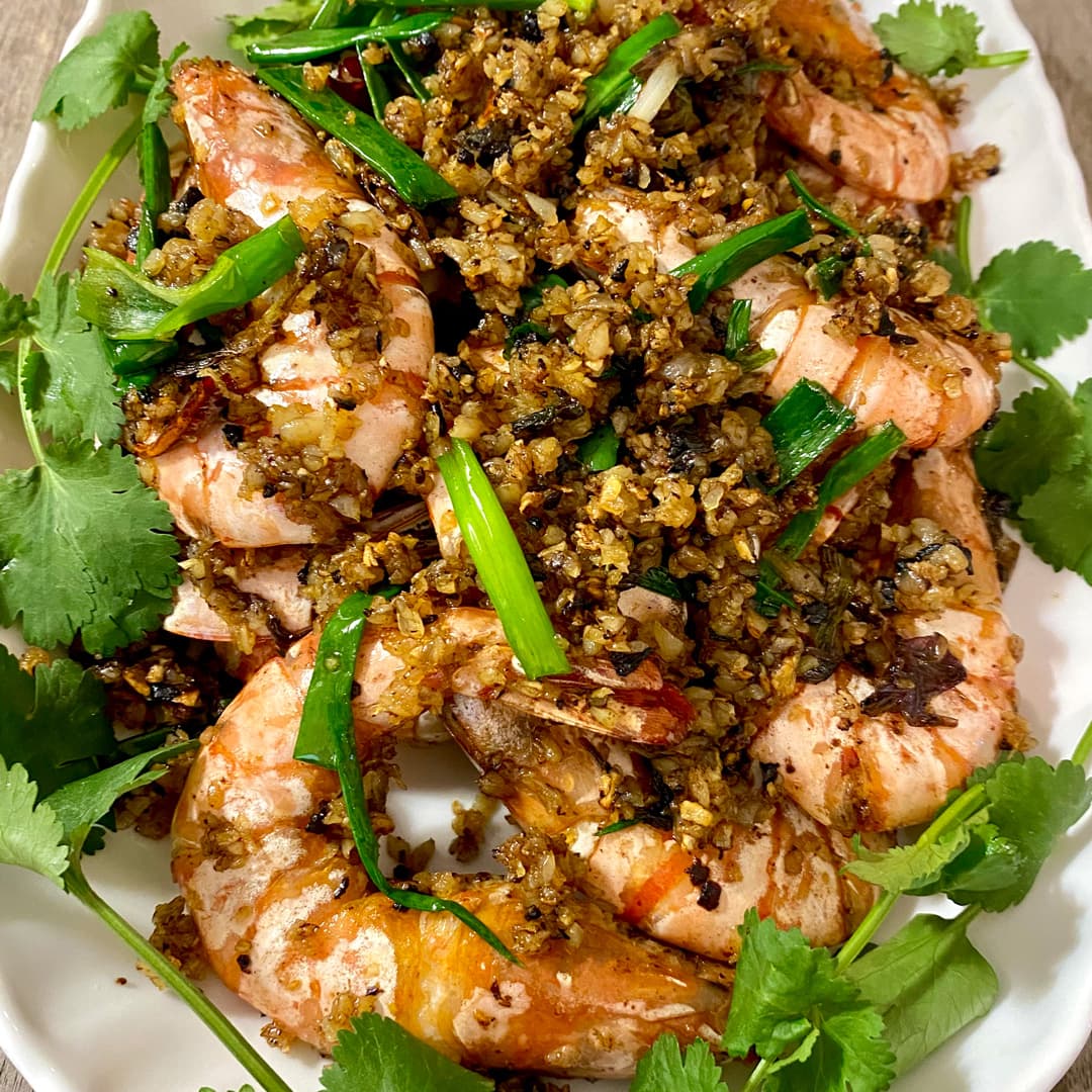 Crevettes des abris anti-typhon